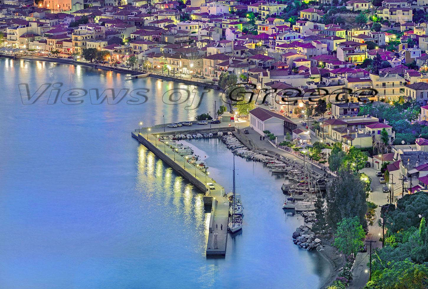 Evia, Limni town, architecture, bay, city, coast, culture, Greece, harbor, historic, traditional village,