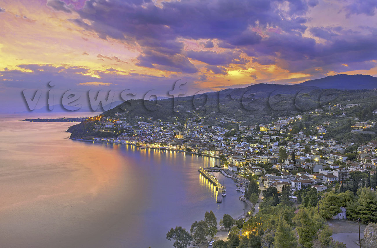 Evia, Limni town, architecture, bay, city, coast, culture, Greece, harbor, historic, traditional village,