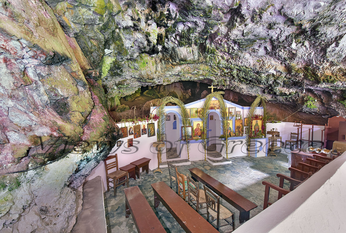 Kythira Κύθηρα. Το σπήλαιο της Αγίας Σοφίας στον Κάλαμο