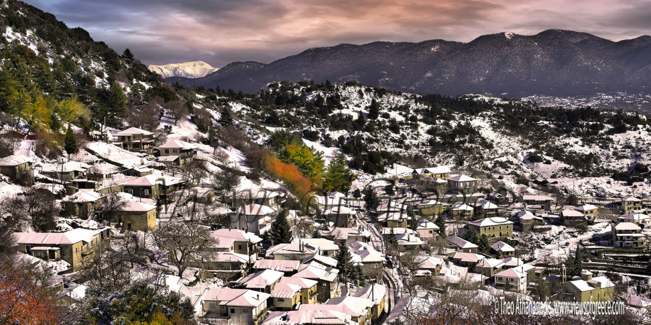 Δέκα από τα ομορφότερα χωριά της Πελοποννήσου σκεπασμένα με χιόνι