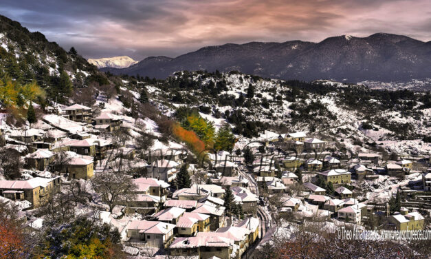 Δέκα από τα ομορφότερα χωριά της Πελοποννήσου σκεπασμένα με χιόνι