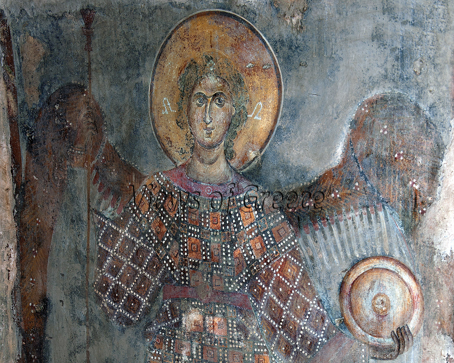 Μάνη, Παναγία Οδηγήτρια, τοιχογραφία στο εσωτερικό του ναού